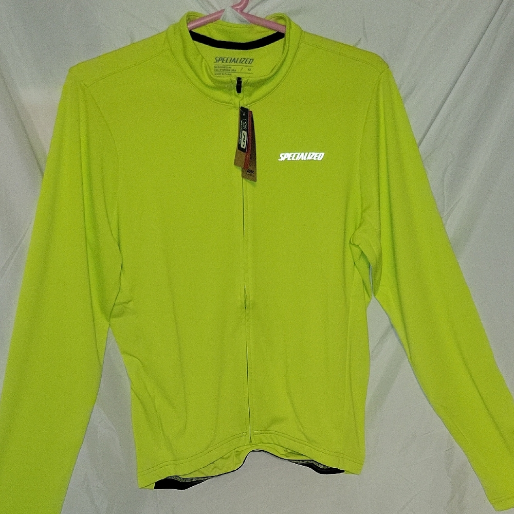 Mens Medium Cycling Long Sleeve Jersey Loose Fit Not Baggy Road Mtn Gravel